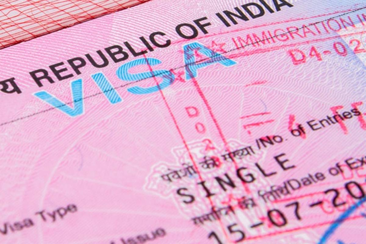 نمونه ویزا هند